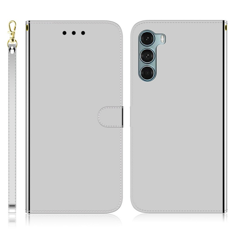 Moto G200 5G Mock The
ather Case Mirror Cover