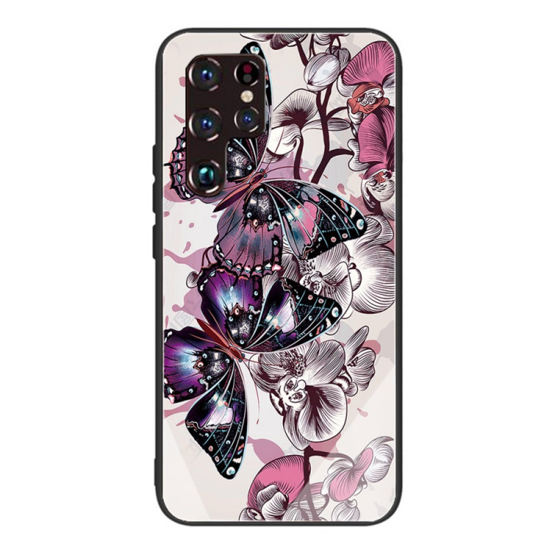 Samsung Galaxy S22 Ultra 5G Tempered Glass Case Variation Butterflies