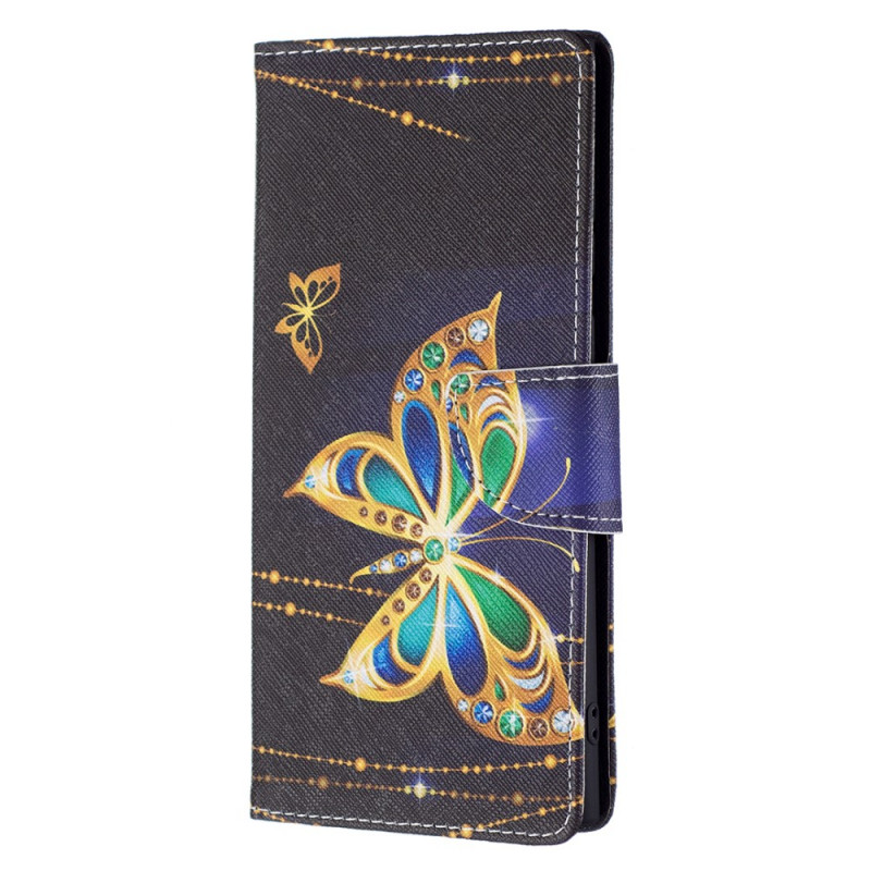 Samsung Galaxy S22 Ultra 5G Gold Butterfly Case
