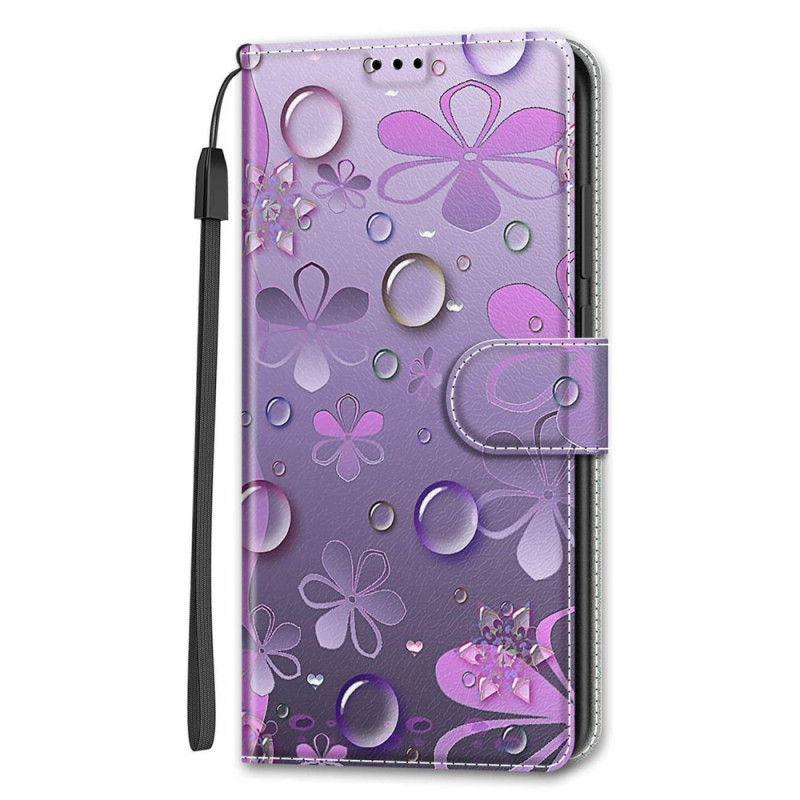Samsung Galaxy S22 Ultra 5G Water Drops Case with Strap
