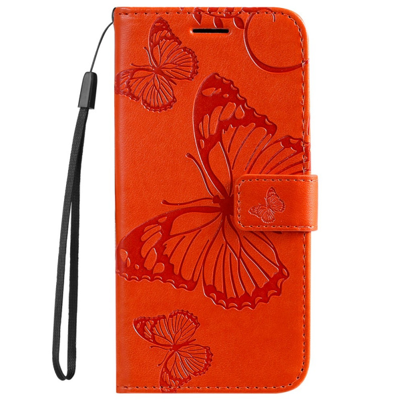 Samsung Galaxy S22 Ultra 5G Giant Butterflies Strap Case
