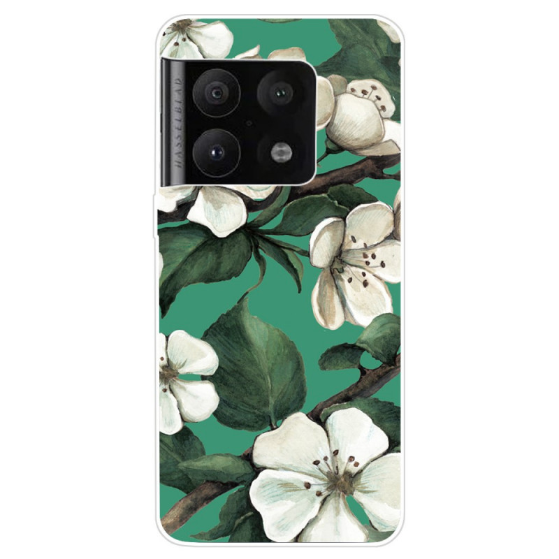 OnePlus
 10 Pro 5G Cover Painted White Flowers