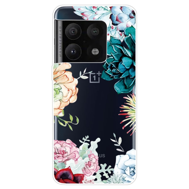 OnePlus
 10 Pro 5G Transparent Watercolour Flower Case