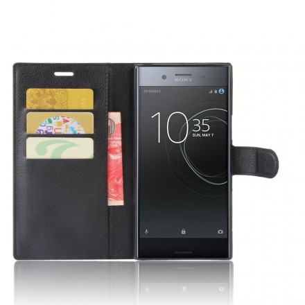 Cover Sony Xperia XZ Premium Simili Cuir Rétro