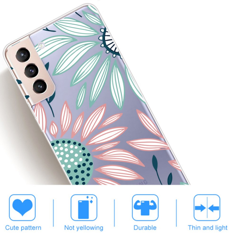 Samsung Galaxy S22 Plus 5G Transparent Flower Case