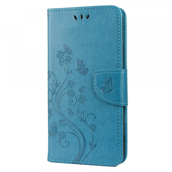 Samsung Galaxy S22 Plus 5G Case Butterflies And Flowers With Strap