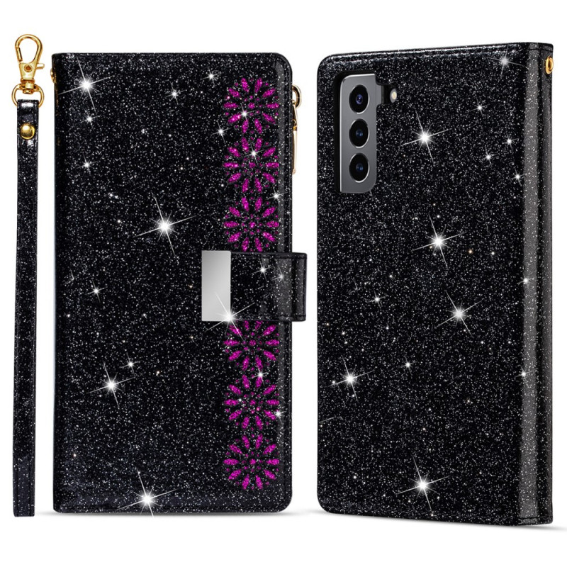 Case Samsung Galaxy S22 Plus 5G Glitter Wallet Zip