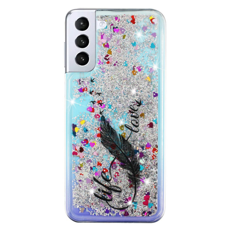 Samsung Galaxy S22 Plus 5G Life & Love Glitter Case
