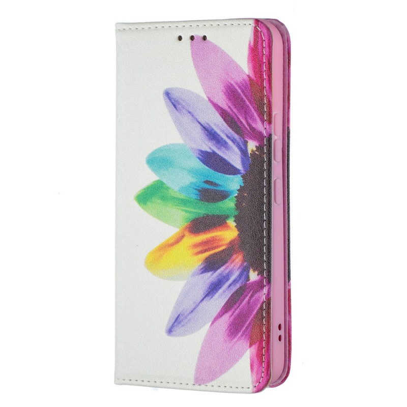 Flip Cover Samsung Galaxy S22 5G Watercolour Flower