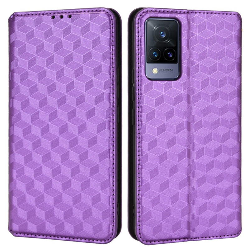 Flip Cover Vivo V21 5G The
ather Effect Diamond