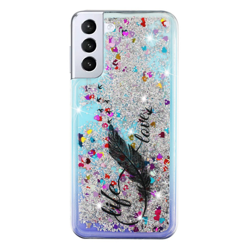 Samsung Galaxy S22 5G Life & Love Glitter Case