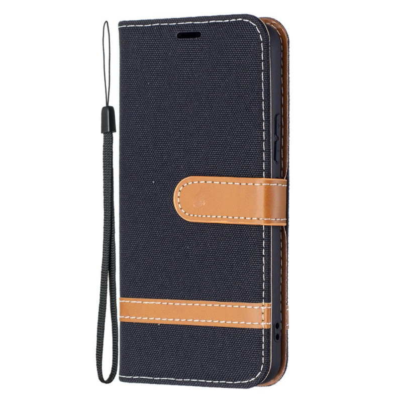 Samsung Galaxy S22 5G Case Fabric and The
ather Effect with Strap
