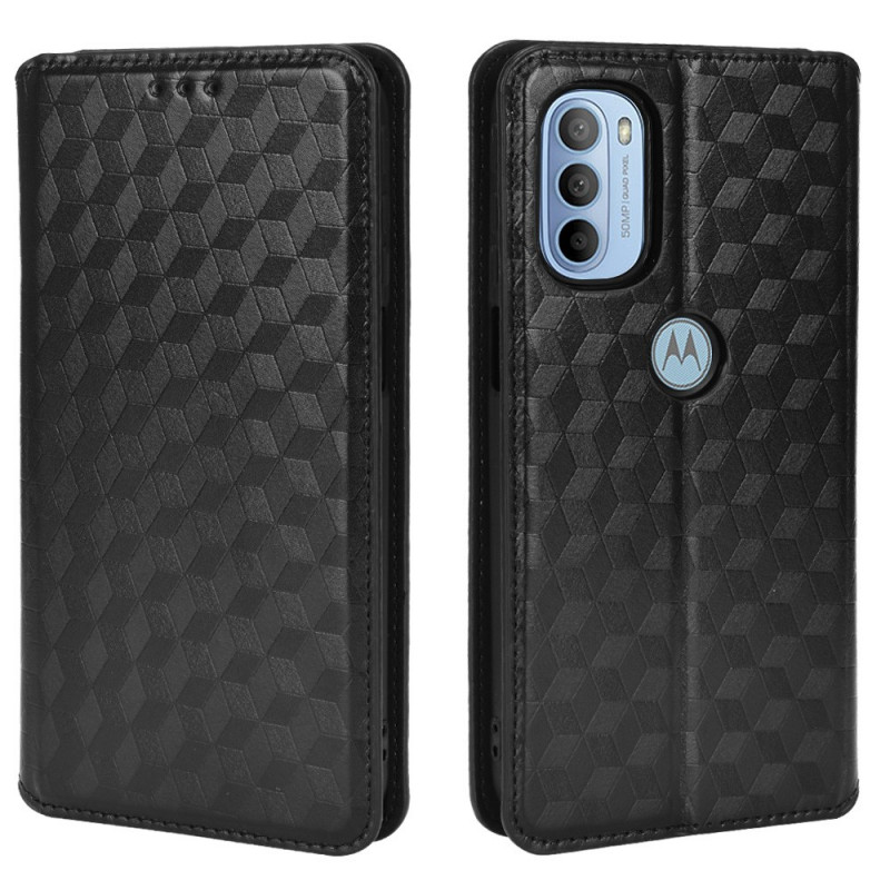 Flip Cover Moto G41 / G31 The
ather Effect Diamond