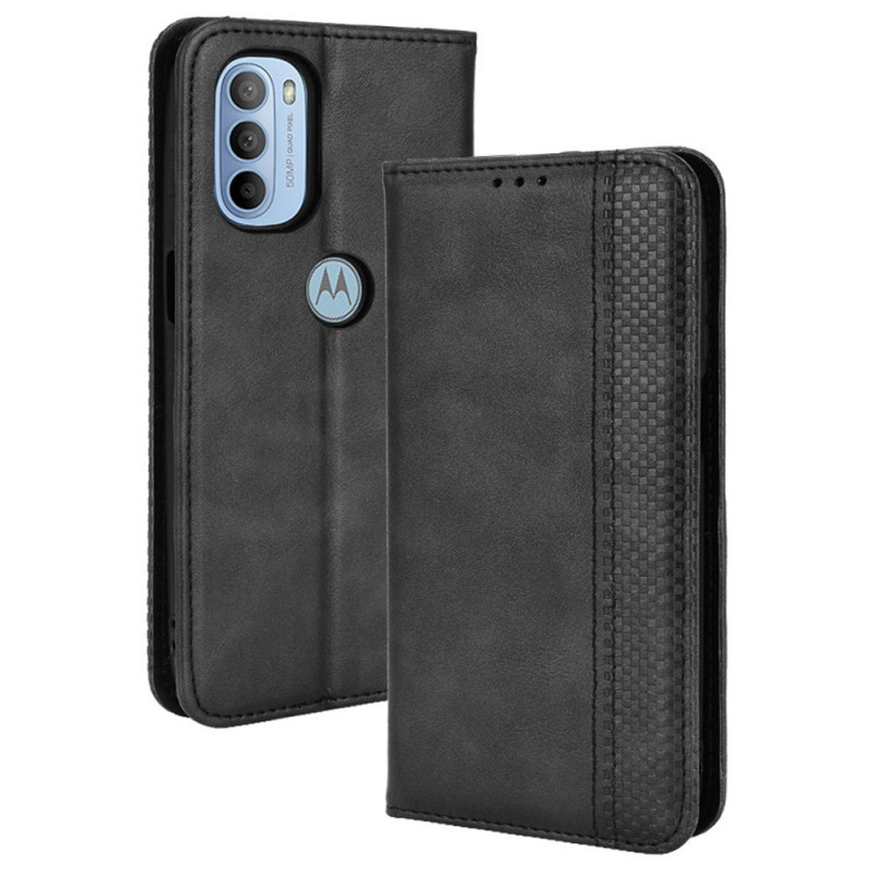 Flip Cover Moto G41 / G31 The
ather Effect Vintage Styling