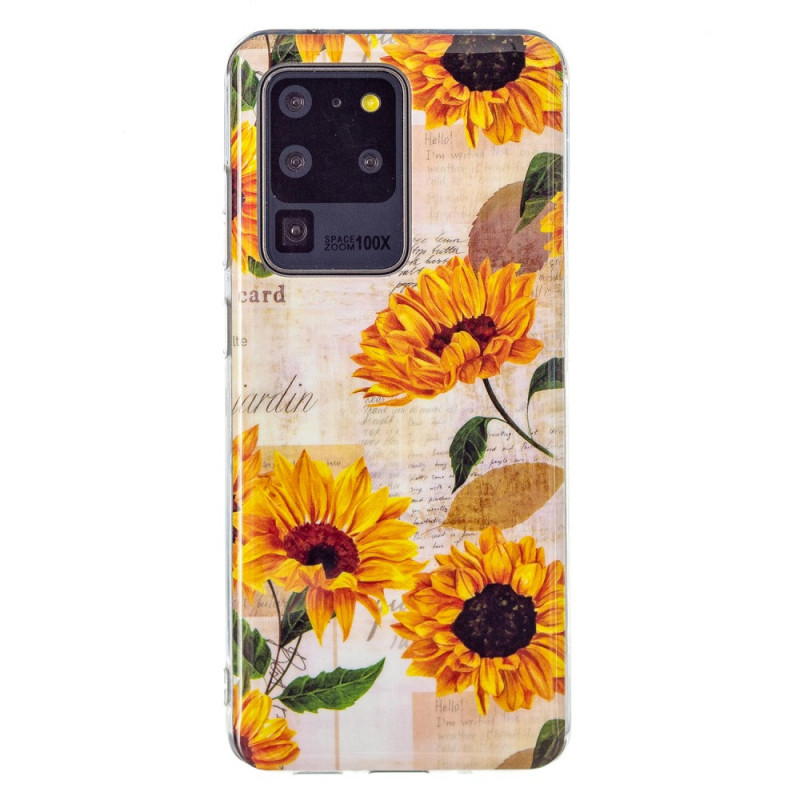 Samsung Galaxy S20 Ultra Sunflowers Fluorescent Case