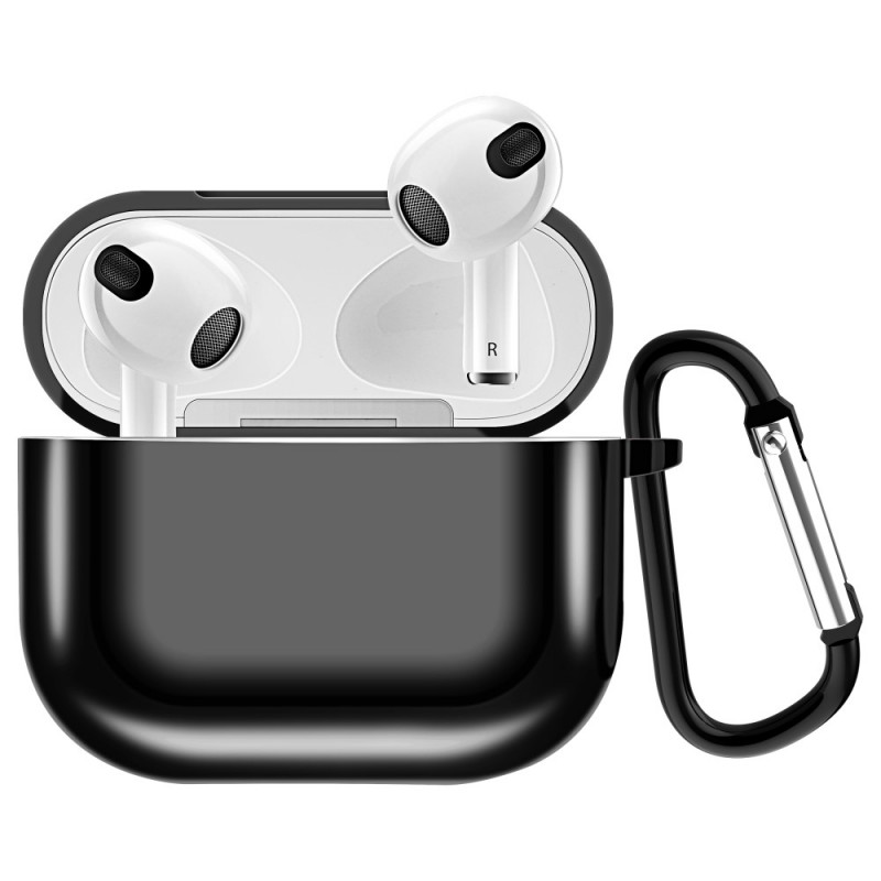 AirPods 3 Metallic Style Case with Carabiner