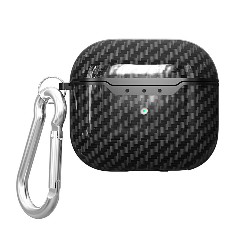 AirPods 3 Carbon Fibre Texture Case with Carabiner
