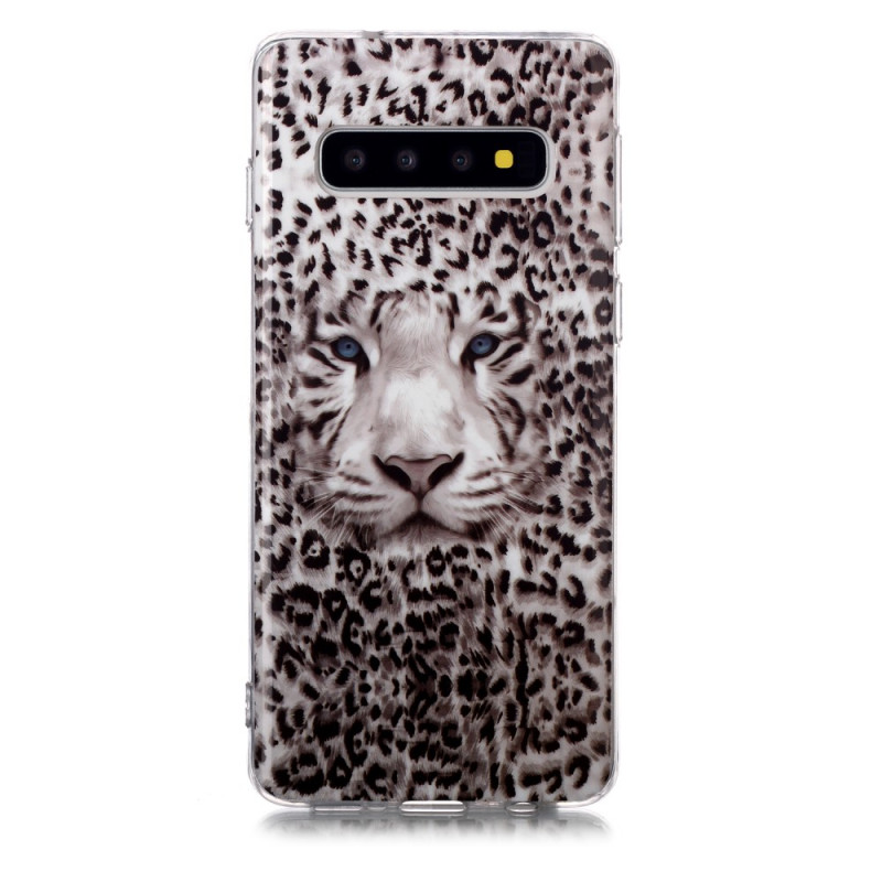 Coque Samsung Galaxy S10 Leopard Fluorescente