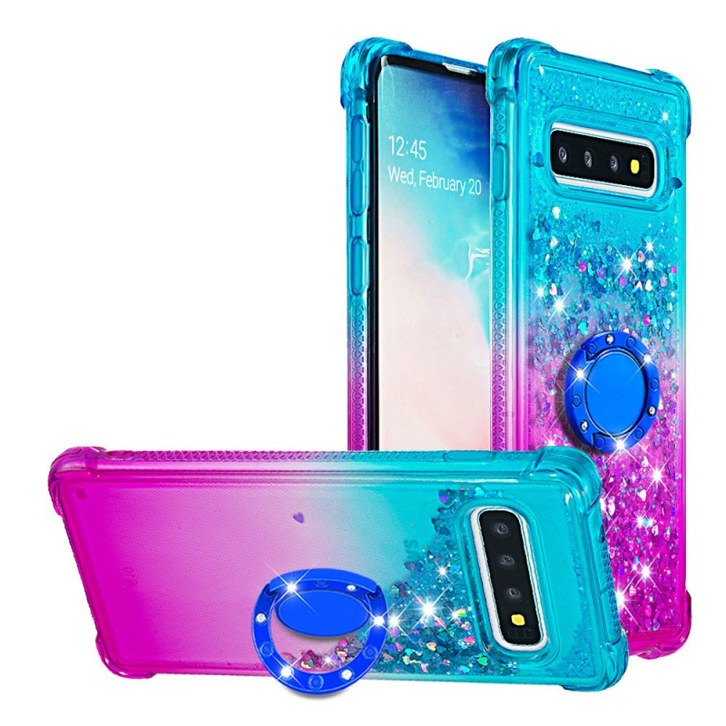 Samsung Galaxy S10 Case Glitter Ring-Support