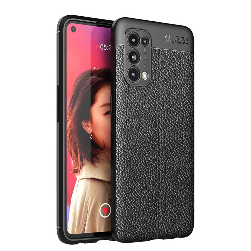Oppo Find X3 Lite The
ather Case Lychee Effect Double Line