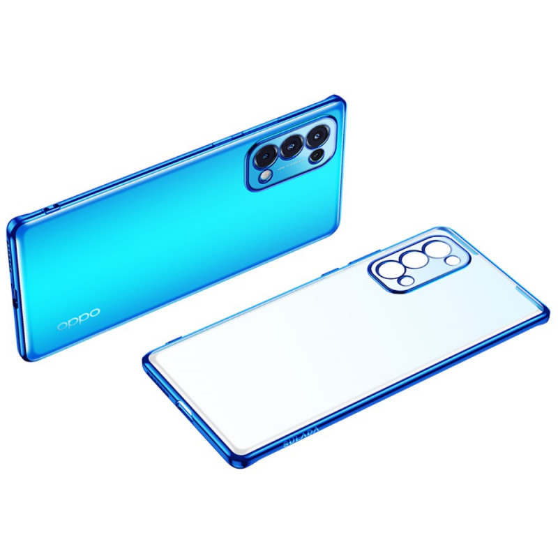 Oppo Find X3 Lite Transparent Cover Metal Style Edges SULADA