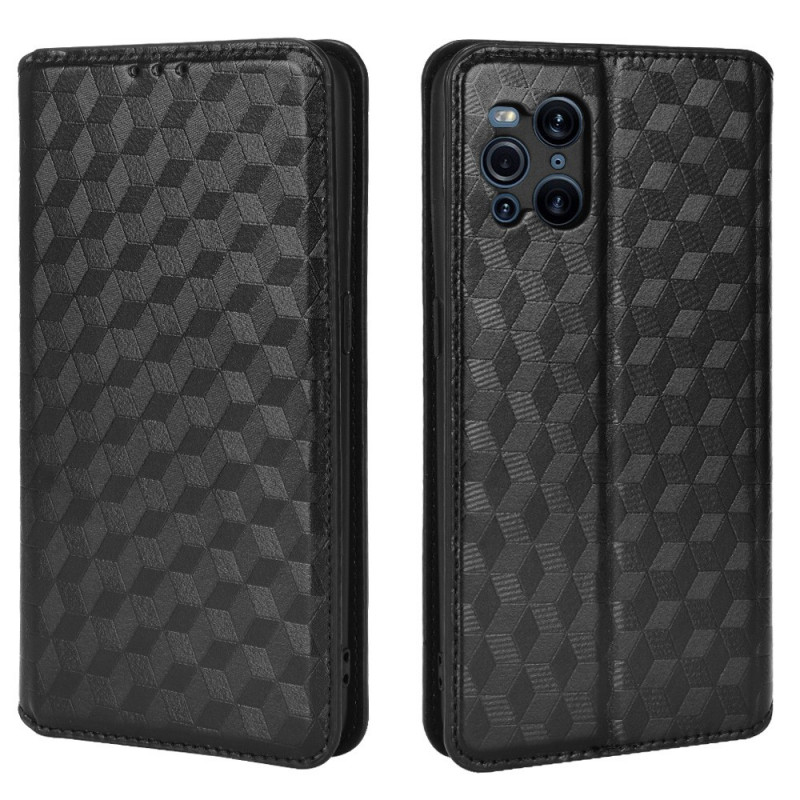 Flip Cover Oppo Find X3 / X3 Pro The
ather Effect Diamond