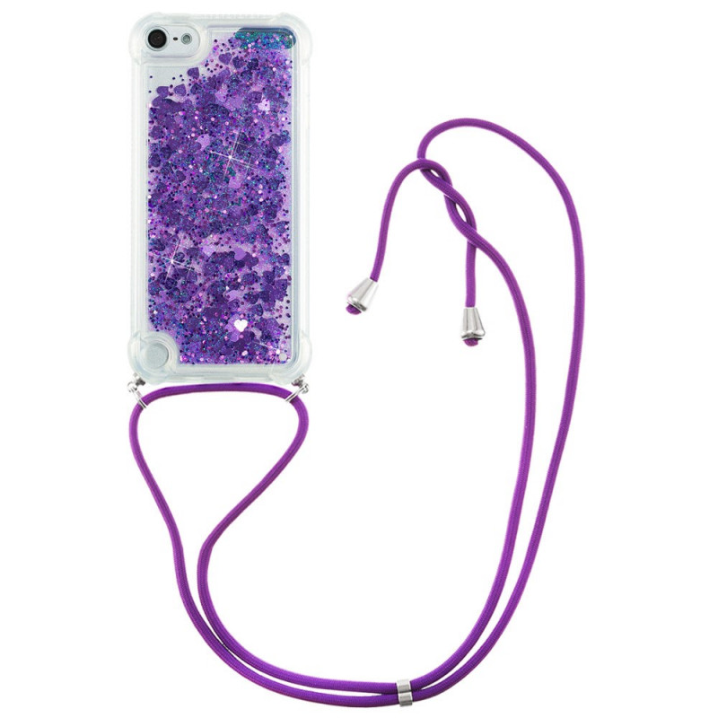 iPod Touch 6 / 5 Glitter Case with Lanyard