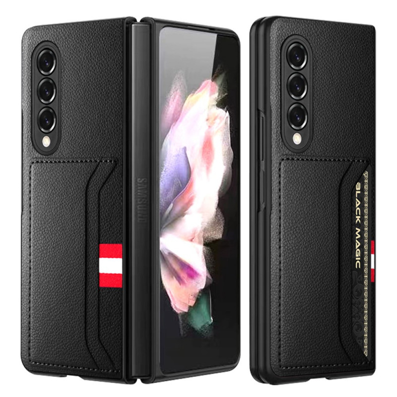 Samsung Galaxy Z Fold 3 5G The
ather Case Lychee
 Double Card Case