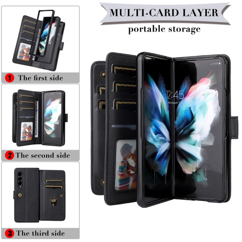 For Samsung Z Flip 5 Case With Card Holder & Ring Wallet Case Galaxy Z Flip  5 Wallet Case Cell Phone Case Wallet Gift For Women