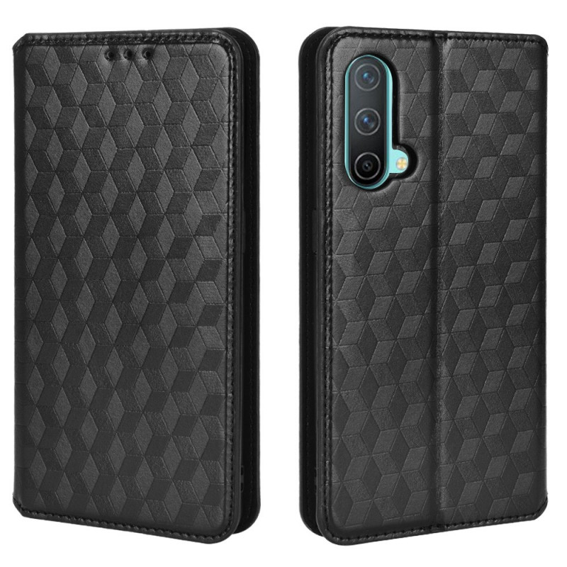 Flip Cover OnePlus
 Nord CE 5G The
ather Effect Diamond