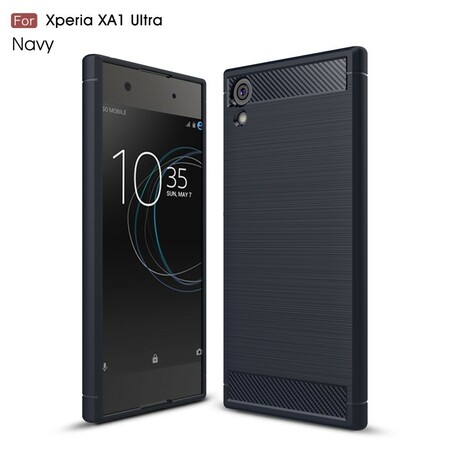 Case Sony Xperia XA1 Ultra Fibre Carbon Brossée