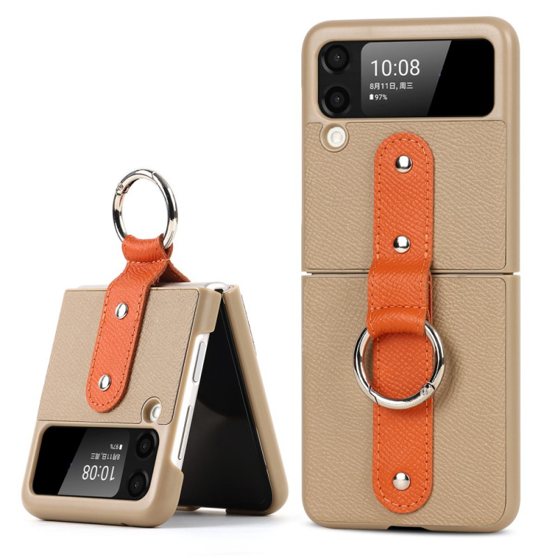 Samsung Leather Cover Galaxy Z Flip 3 Case Orange