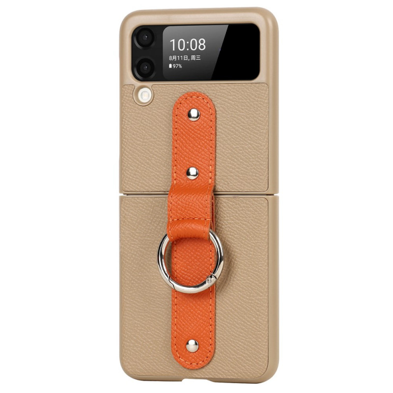 Samsung Leather Cover Galaxy Z Flip 3 Case Orange