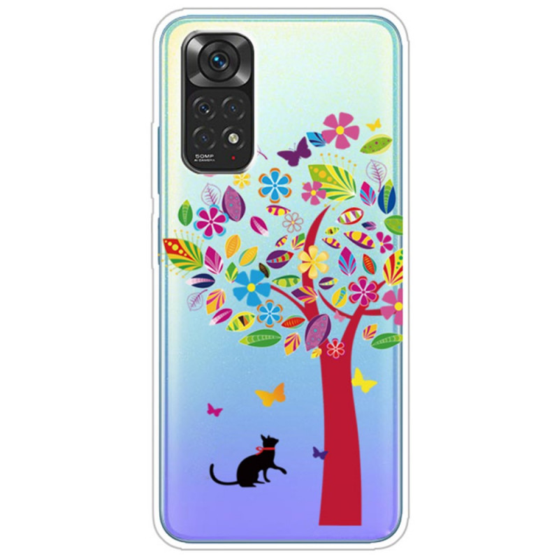 Xiaomi Redmi Note 11 / 11s Case Cat under the Coloured Tree
