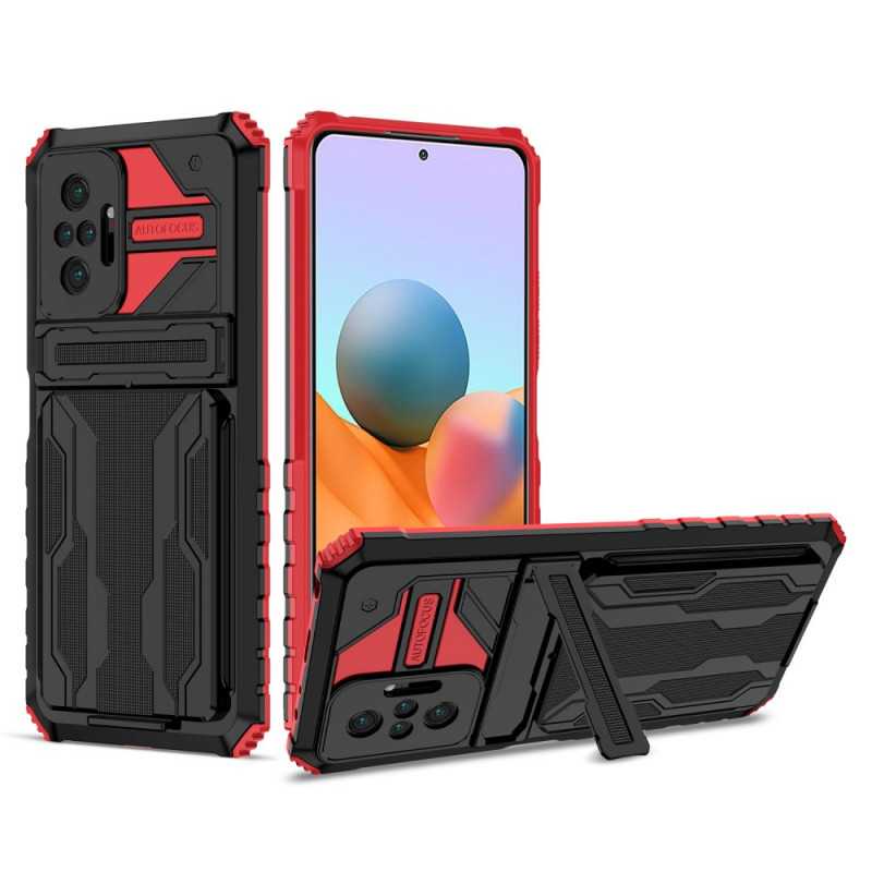 Xiaomi Redmi Note 10 Pro Case Sliding Card Holder and Stand