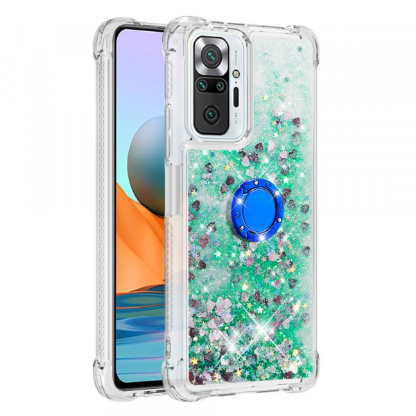 Xiaomi Redmi Note 10 Pro Glitter Case with Support Ring