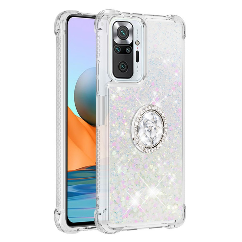 Xiaomi Redmi Note 10 Pro Glitter Case with Support Ring