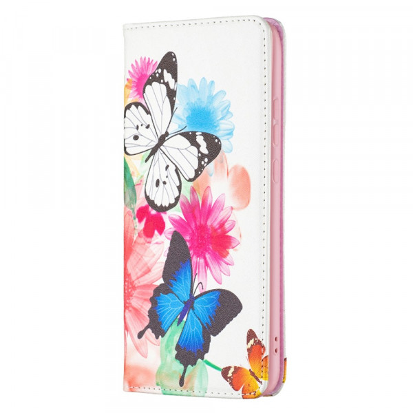 Flip Cover Xiaomi 12 / 12X / 12S Coloured Butterflies