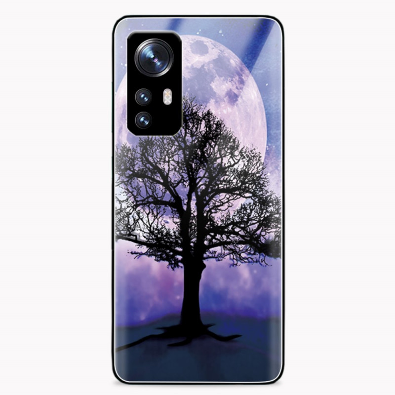 Xiaomi 12 / 12X / 12S Tempered Glass Case Tree and Moon