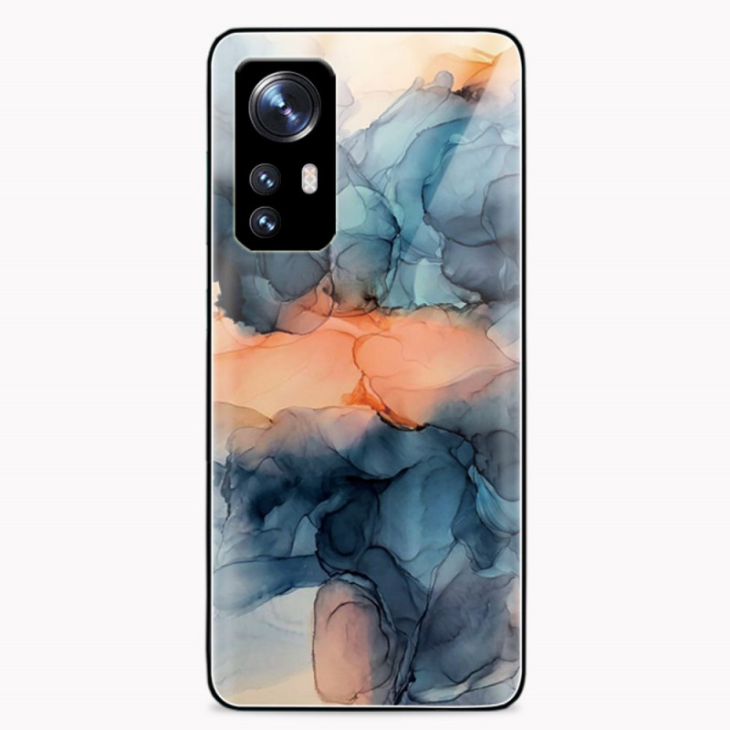 Xiaomi 12 / 12X / 12S Watercolour Marble Tempered Glass Case