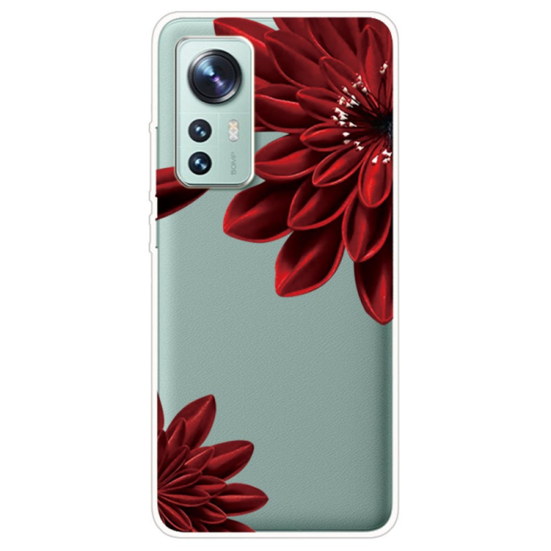 Xiaomi 12 / 12X / 12S Case Red Flowers