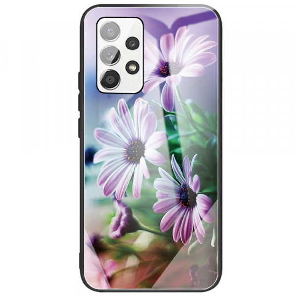 Samsung Galaxy A53 5G Toughened Glass Case Flowers