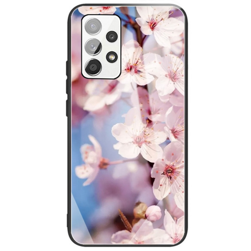 Samsung Galaxy A53 5G Toughened Glass Case Flowers