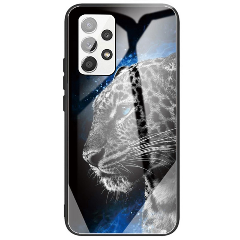 Samsung Galaxy A53 5G Hardcover Feline Face Glass Case