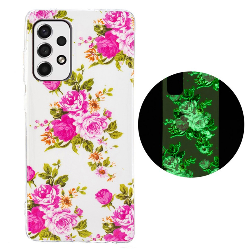 Samsung Galaxy A53 5G Case Liberty Flowers Fluorescent