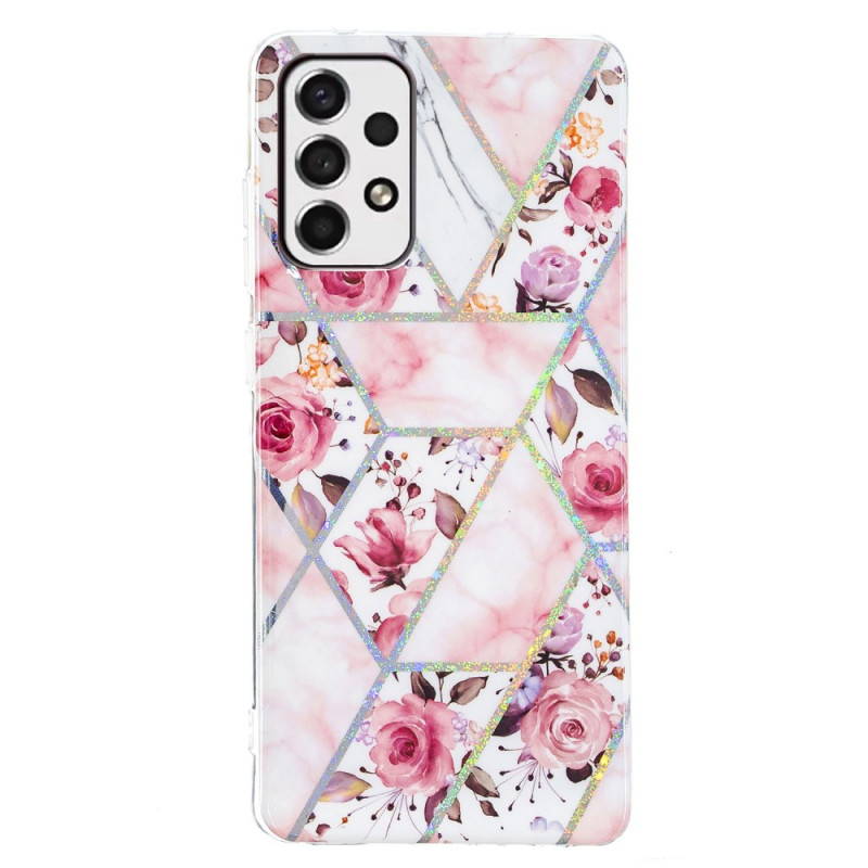 Samsung Galaxy A53 5G Case Marbled Flowers