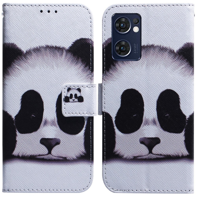 Case Oppo Find X5 Lite Face de Panda