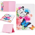iPad Pro 10.5 inch Butterflies and Flowers Painted Case
