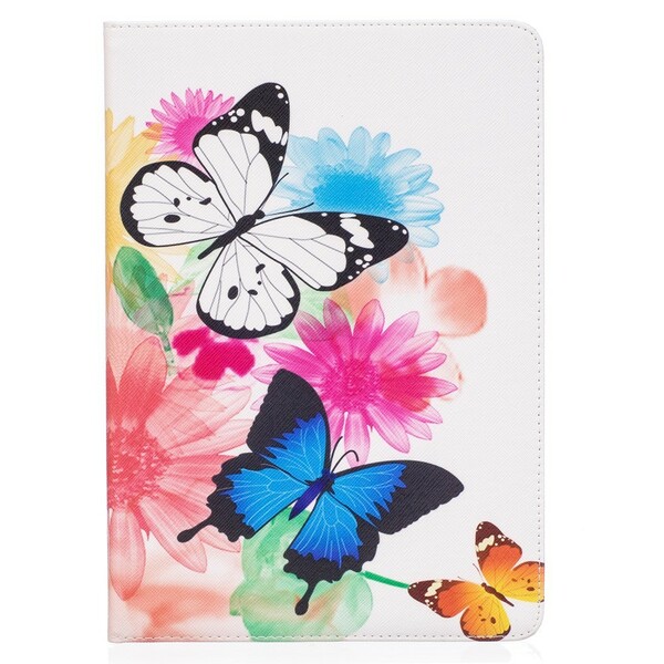 iPad Pro 10.5 inch Butterflies and Flowers Painted Case