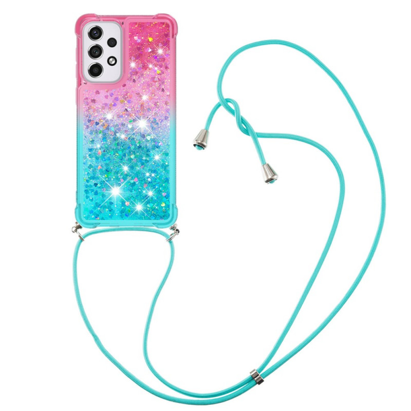 Samsung Galaxy A33 5G Glitter Silicone Drawstring Case